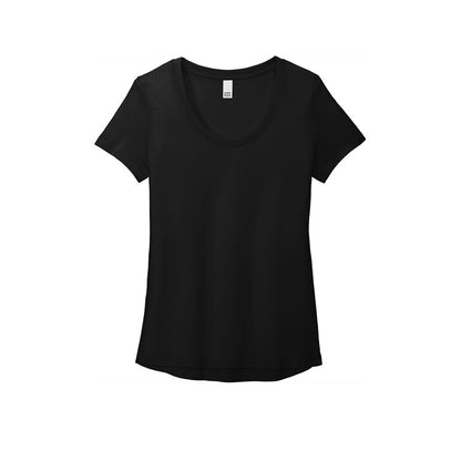 NEW STRAYER District ® Women’s Flex Scoop Neck Tee-Black