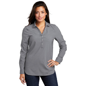 Port Authority ® Ladies City Stretch Tunic-Graphite/ White