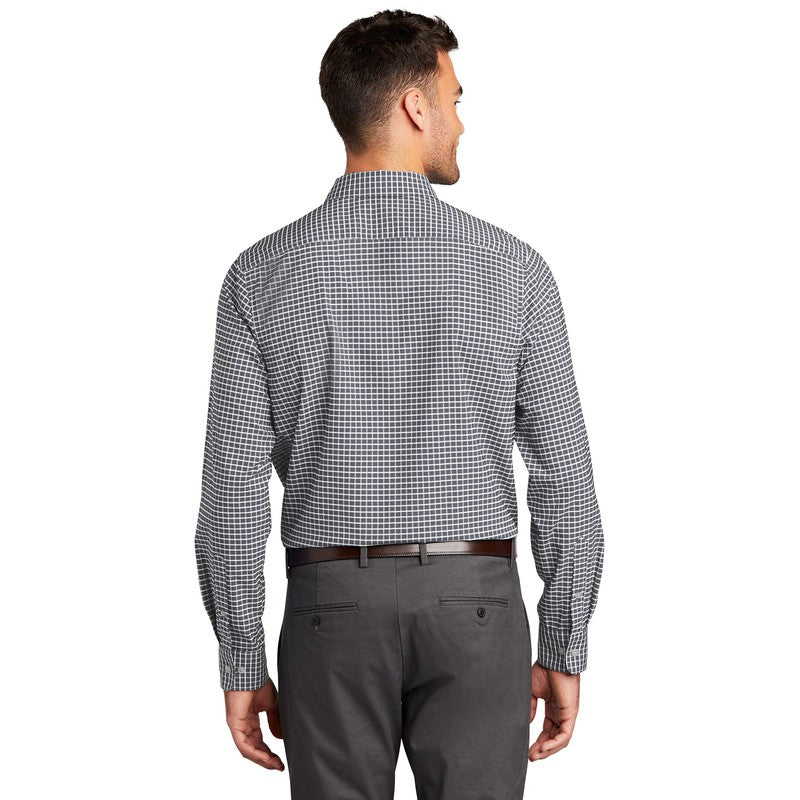 Port Authority ® City Stretch Shirt-Graphite/ White