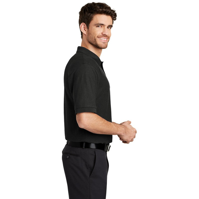 NEW STRAYER Port Authority® Silk Touch™ Polo-Black