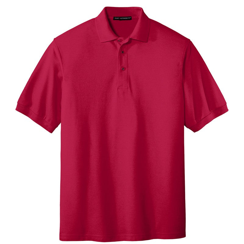 NEW STRAYER Port Authority® Silk Touch™ Polo-Red