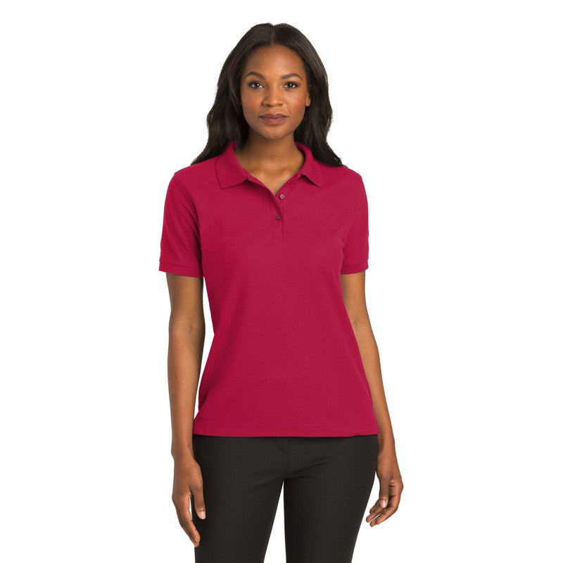 STRAYER Port Authority® Ladies Silk Touch™ Polo-Red