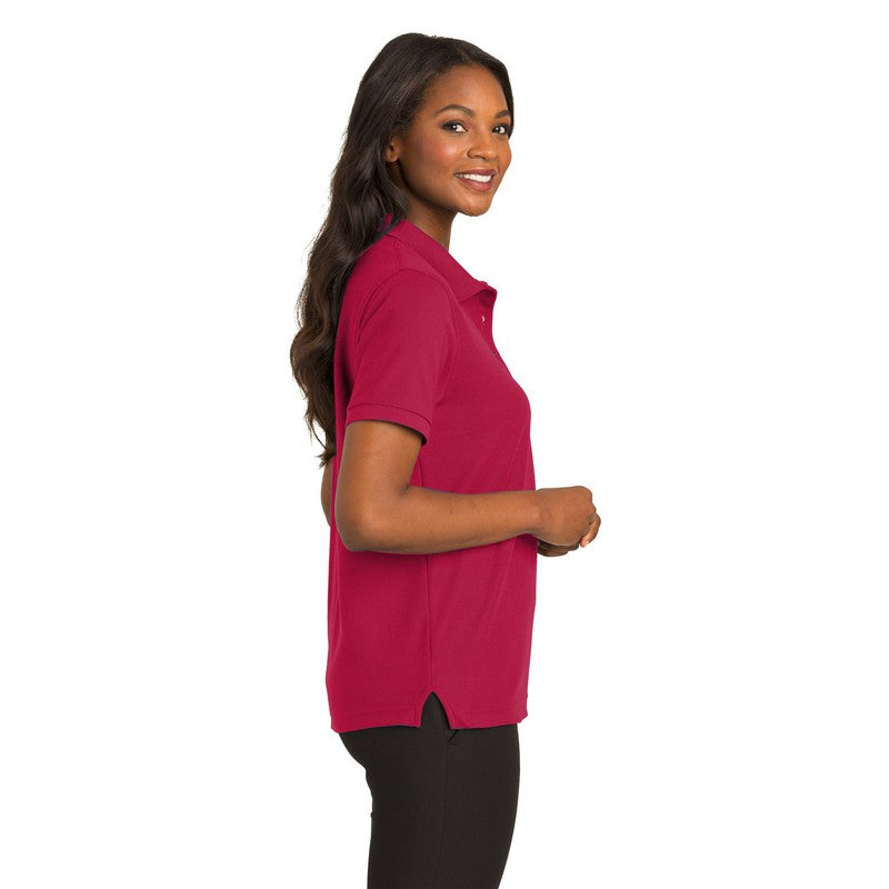 STRAYER Port Authority® Ladies Silk Touch™ Polo-Red