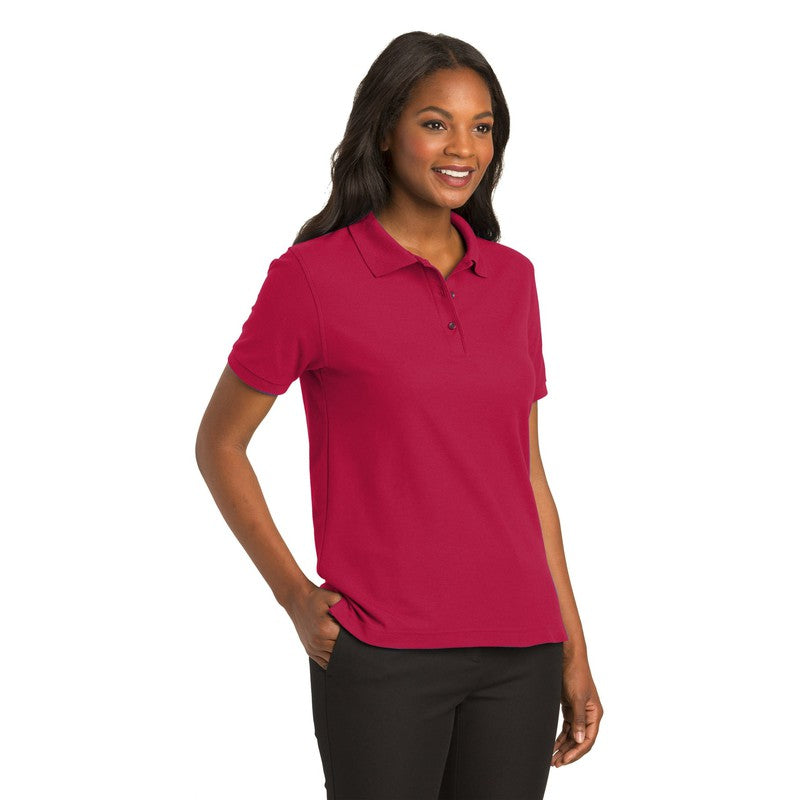 STRAYER Port Authority® Ladies Silk Touch™ Polo-Red