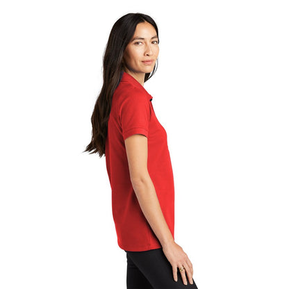 NEW STRAYER MERCER+METTLE™ Women’s Stretch Heavyweight Pique Polo - Apple Red