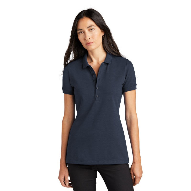 STRAYER MERCER+METTLE™ Women’s Stretch Heavyweight Pique Polo - Night Navy