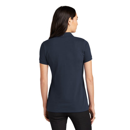 NEW STRAYER MERCER+METTLE™ Women’s Stretch Heavyweight Pique Polo - Night Navy