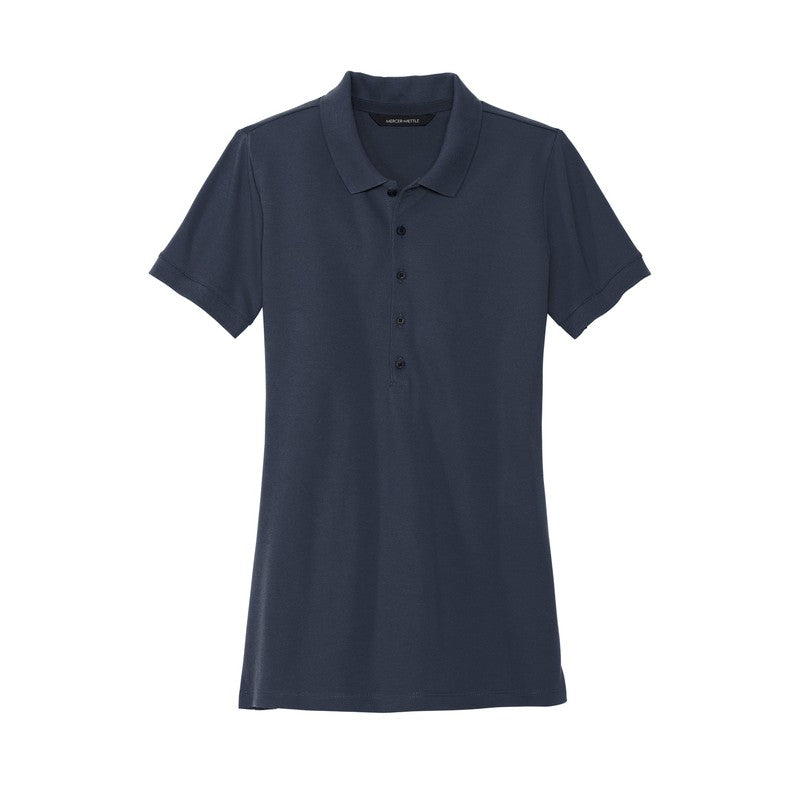 STRAYER MERCER+METTLE™ Women’s Stretch Heavyweight Pique Polo - Night Navy
