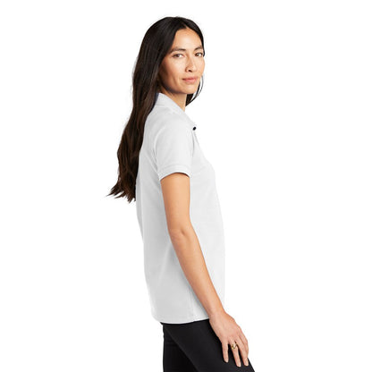 NEW STRAYER MERCER+METTLE™ Women’s Stretch Heavyweight Pique Polo - White