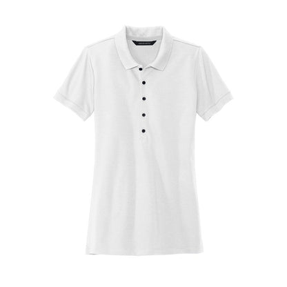 NEW STRAYER MERCER+METTLE™ Women’s Stretch Heavyweight Pique Polo - White