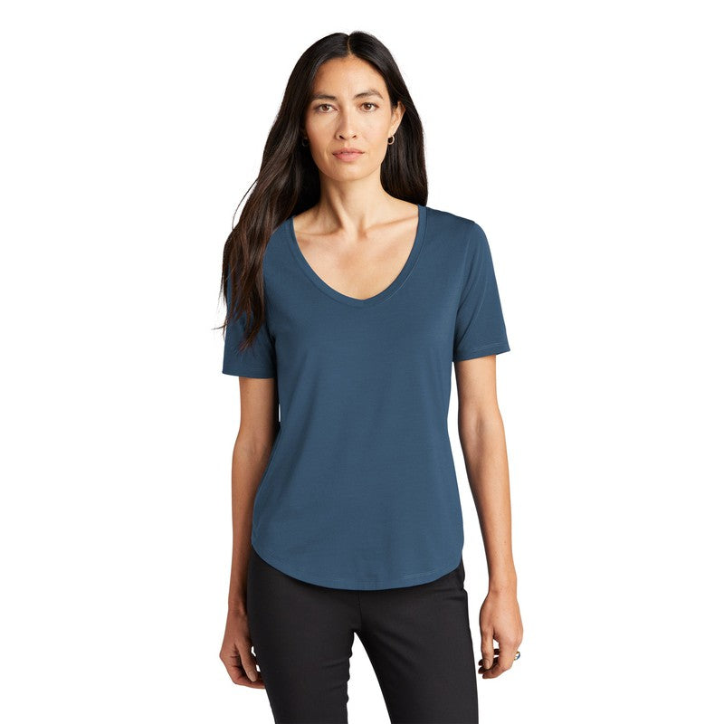 NEW STRAYER MERCER+METTLE™ Women’s Stretch Jersey Relaxed Scoop - Insignia Blue
