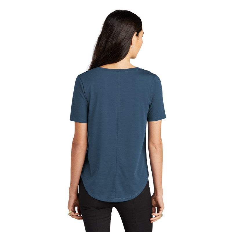 NEW STRAYER MERCER+METTLE™ Women’s Stretch Jersey Relaxed Scoop - Insignia Blue