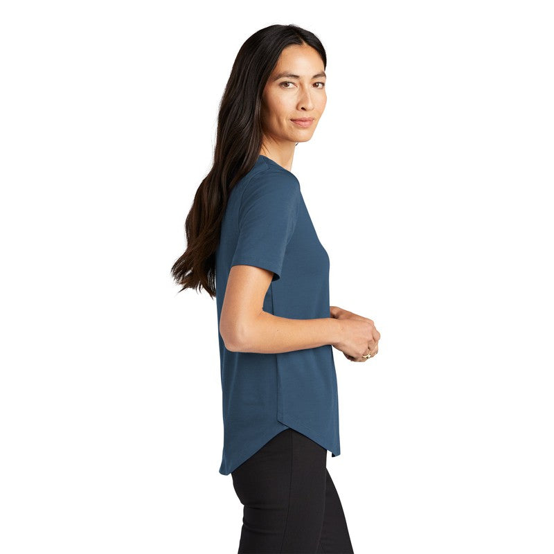 STRAYER MERCER+METTLE™ Women’s Stretch Jersey Relaxed Scoop - Insignia Blue