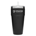 STRAYER HONORS YETI RAMBLER 26 OZ STACKABLE WITH STRAW LID - Black