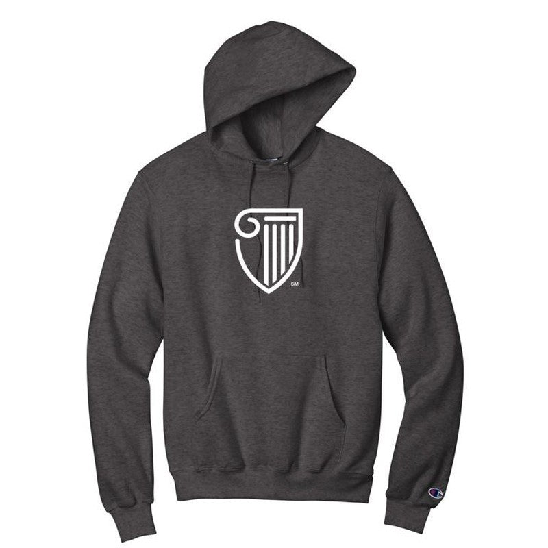 STRAYER Champion® Powerblend Pullover Hoodie - Charcoal Heather