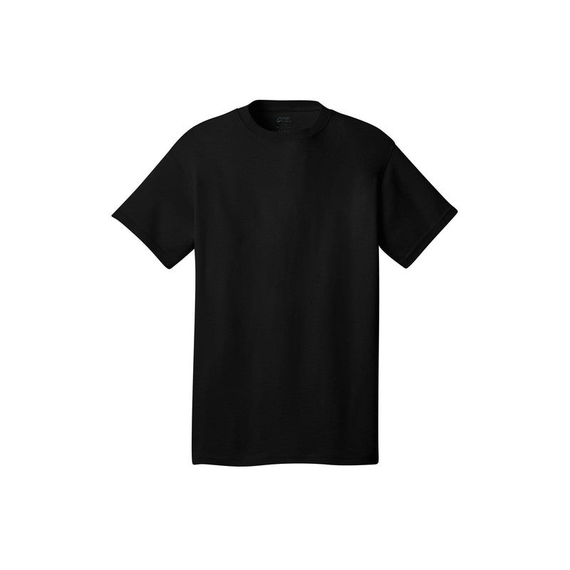 STRAYER Port & Company® - Core Cotton Tee-JET BLACK