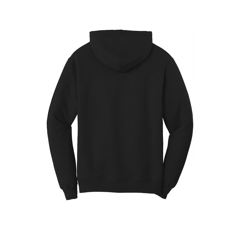 NEW STRAYER Port & Company® Core Fleece Pullover Hooded Sweatshirt-Black