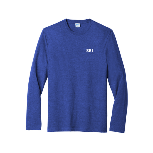 SEI - Port & Company Long Sleeve Fan Favorite Blend Tee - True Royal Heather