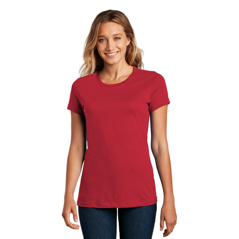 NEW STRAYER District ® Women’s Perfect Weight ® Tee-Classic Red
