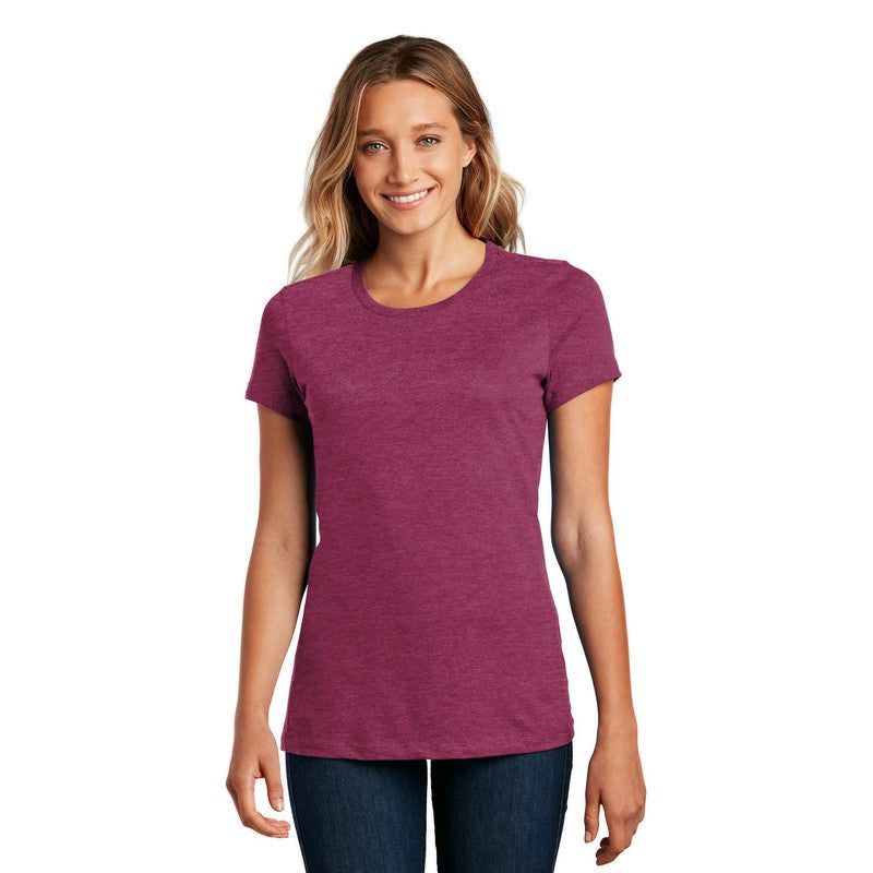 District ® Women’s Perfect Weight ® Tee-Heathered Loganberry