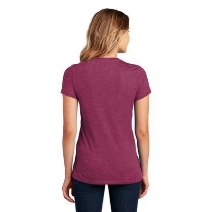 NEW STRAYER District ® Women’s Perfect Weight ® Tee-Heathered Loganberry