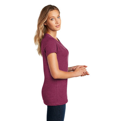 NEW STRAYER District ® Women’s Perfect Weight ® Tee-Heathered Loganberry