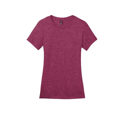 NEW STRAYER District ® Women’s Perfect Weight ® Tee-Heathered Loganberry