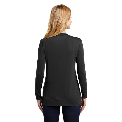 NEW STRAYER Port Authority® Ladies Concept Cardigan-Black