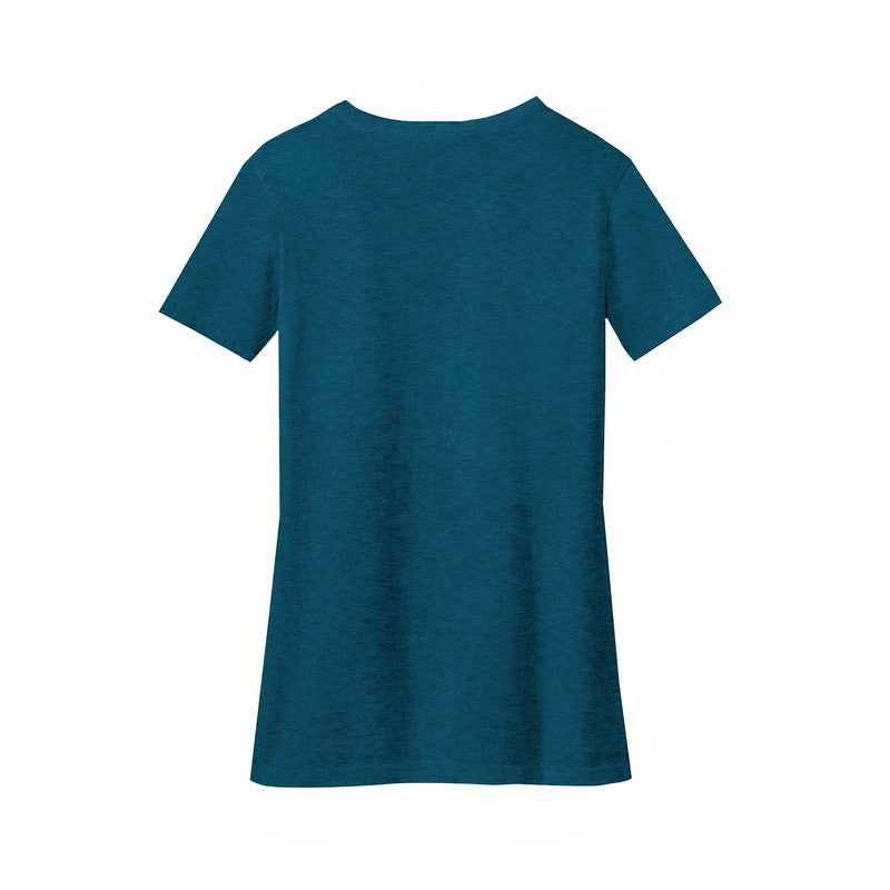 STRAYER District ® Women’s Perfect Blend ® V-Neck Tee-Deep Turquoise Fleck