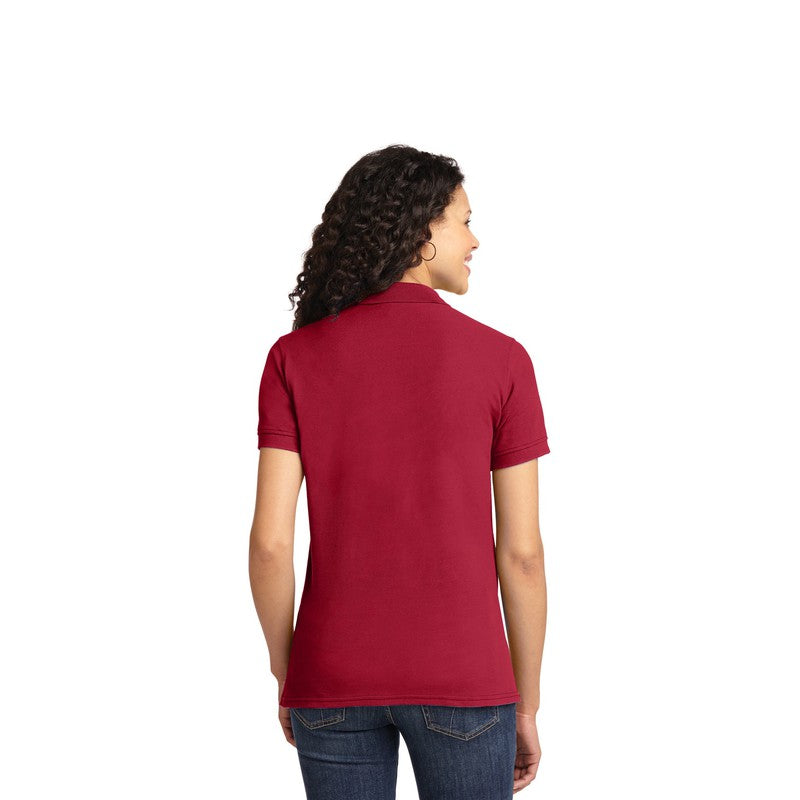 STRAYER Port & Company® Ladies Core Blend Pique Polo-Red