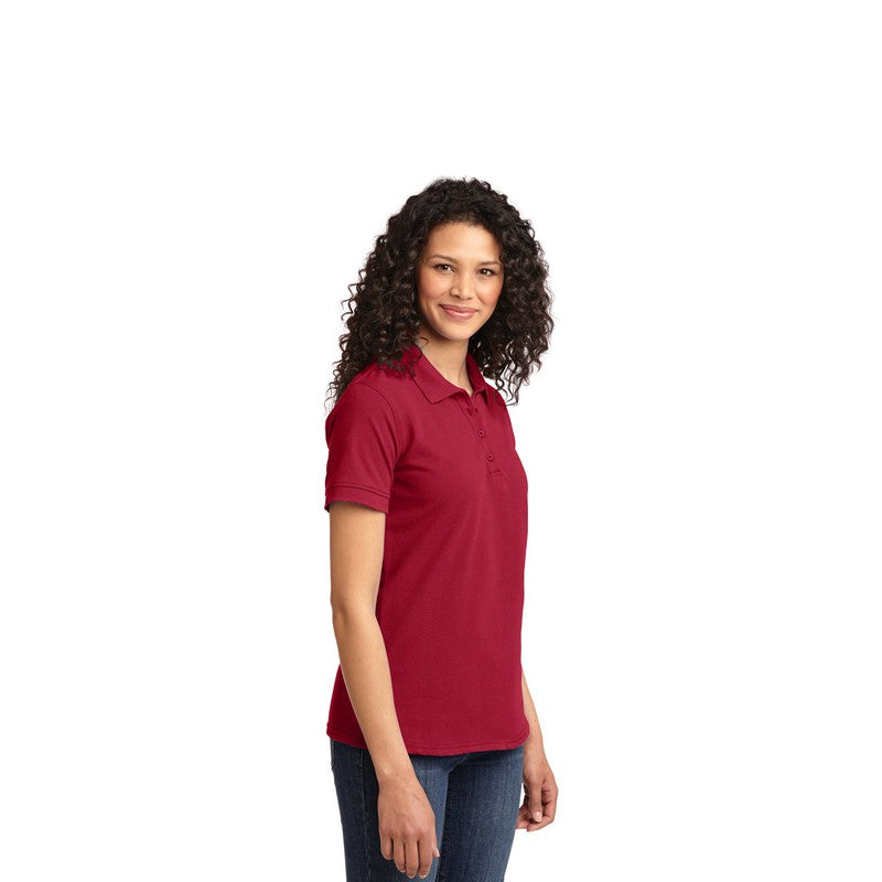 STRAYER Port & Company® Ladies Core Blend Pique Polo-Red