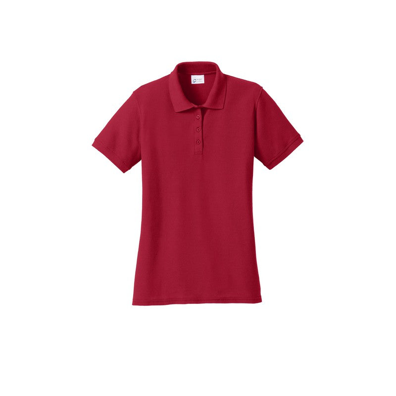 STRAYER Port & Company® Ladies Core Blend Pique Polo-Red
