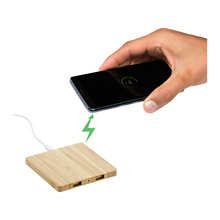 STRAYER Bamboo Wireless Charging Pad with Dual Outputs