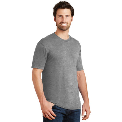 NEW STRAYER District ® Perfect Tri ® Tee-GRAY FROST