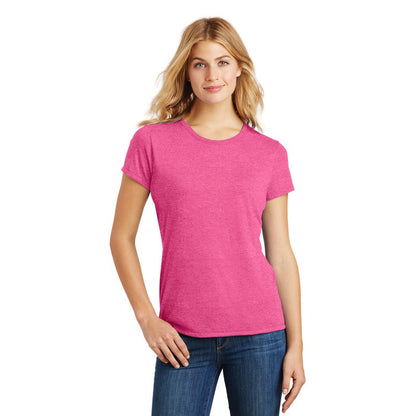 NEW STRAYER District ® Women’s Perfect Tri ® Tee-FUCHSIA FROST