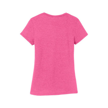 NEW STRAYER District ® Women’s Perfect Tri ® Tee-FUCHSIA FROST