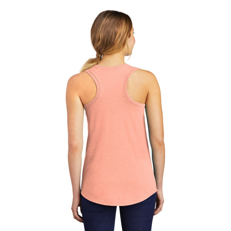 STRAYER District ® Women’s Perfect Tri ® Racerback Tank-Heathered Dusty Peach
