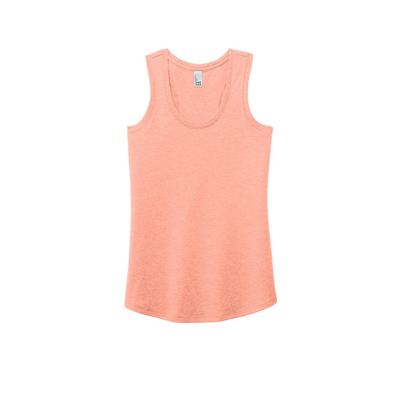 STRAYER District ® Women’s Perfect Tri ® Racerback Tank-Heathered Dusty Peach