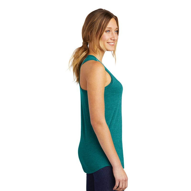 NEW STRAYER District ® Women’s Perfect Tri ® Racerback Tank-Heathered Teal