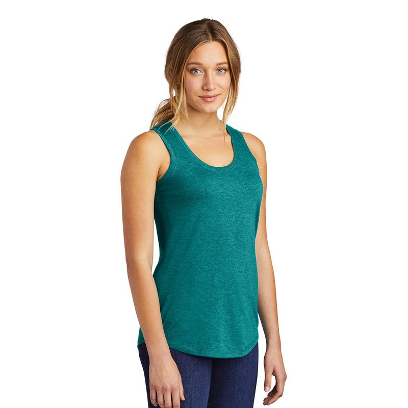 STRAYER District ® Women’s Perfect Tri ® Racerback Tank-Heathered Teal