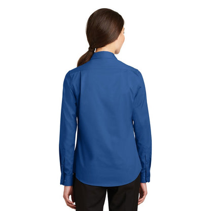 SEI - Port Authority Ladies SuperPro Twill Shirt - True Blue