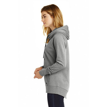 NEW STRAYER New Era® Ladies Tri-Blend Fleece Pullover Hoodie-SHADOW GRAY