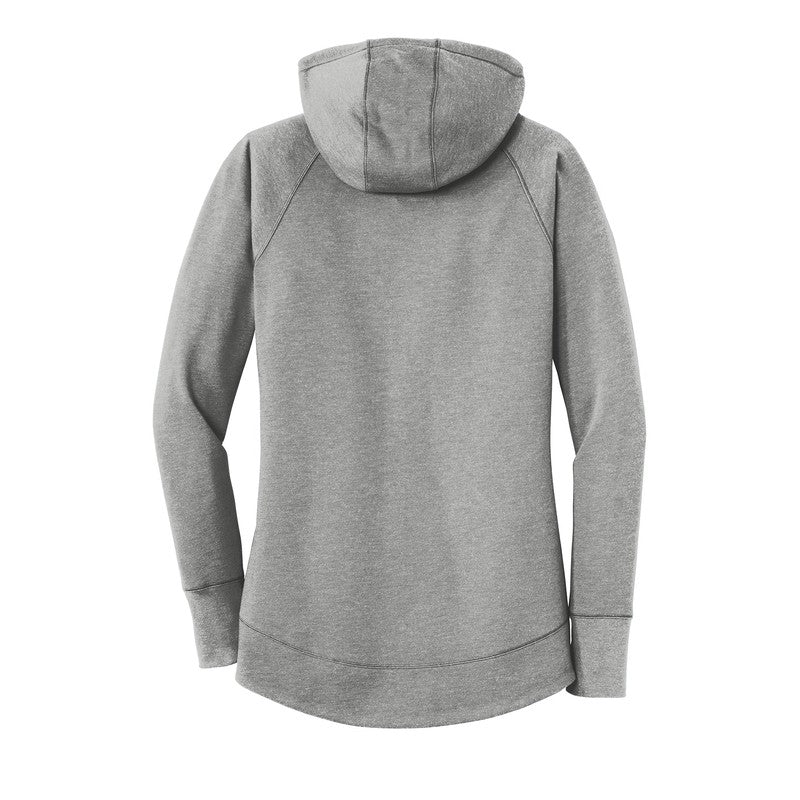STRAYER New Era® Ladies Tri-Blend Fleece Pullover Hoodie-SHADOW GRAY