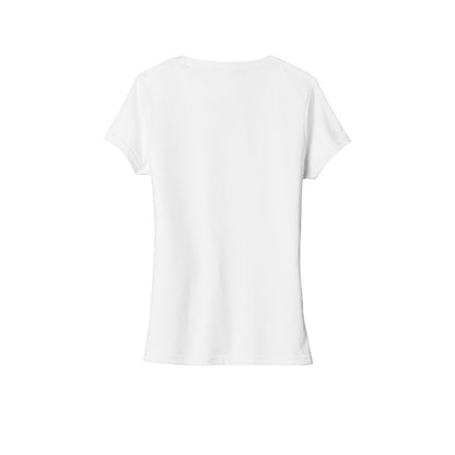 SEI - Port & Company Ladies Fan Favorite Blend V-Neck Tee - White