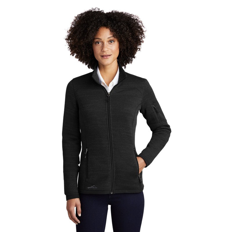 STRAYER Eddie Bauer ® Ladies Sweater Fleece Full-Zip-BLACK
