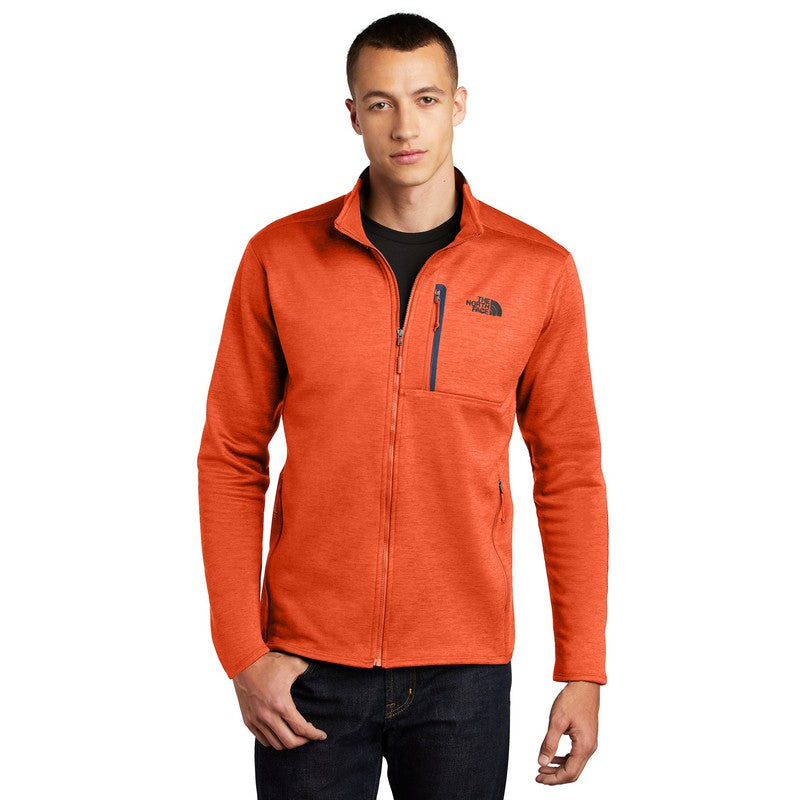 STRAYER The North Face ® Skyline Full-Zip Fleece Jacket-ZION ORANGE NAVY