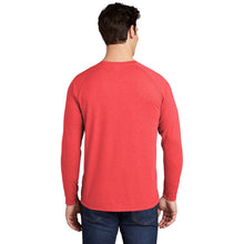 Sport-Tek ® PosiCharge ® Long Sleeve Tri-Blend Wicking Raglan Tee-RED