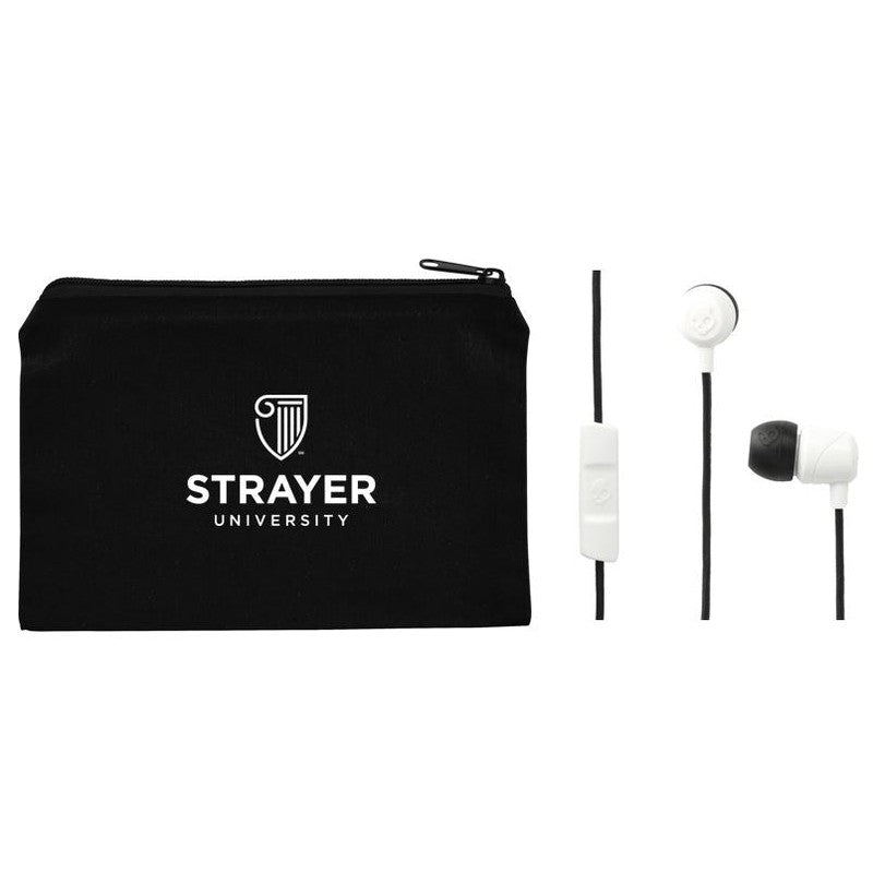Skullcandy Jib Wired Earbuds with Microphone in Black Pouch