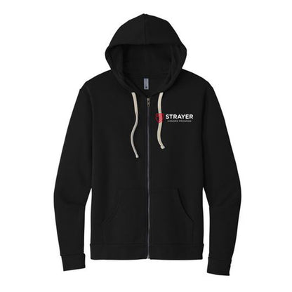 NEW HONORS Next Level™ Unisex Santa Cruz Zip Hoodie - BLACK