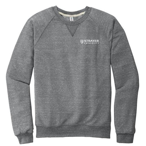 JERZEES ® Snow Heather French Terry Raglan Crew-CHARCOAL
